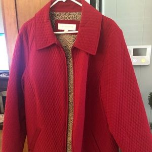 Liz Claiborne Women’s Red Pea Coat, Size 1X